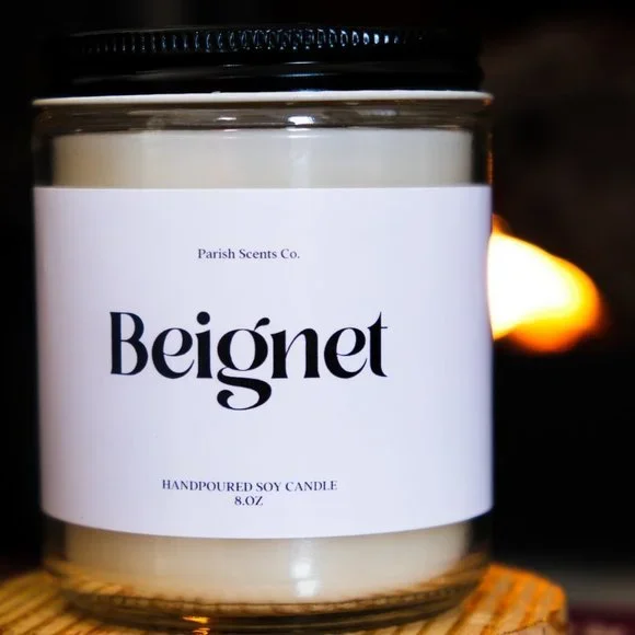 New Orleans Beignet Candle Parish Scents 8oz - Picture 1 of 3